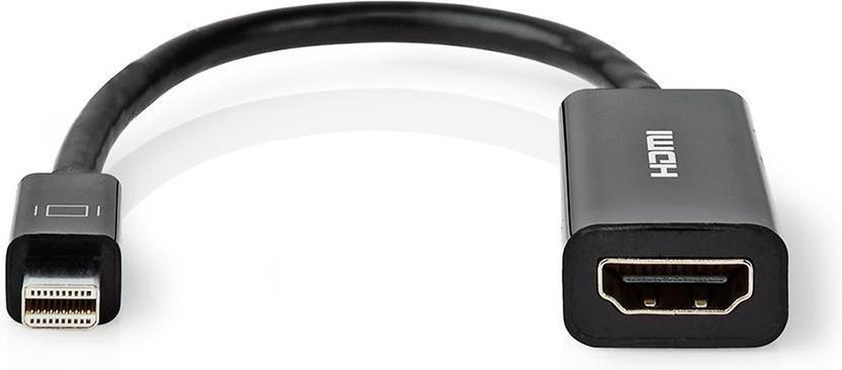 Mini-DisplayPort - HDMI™ Adapter Cable | Mini-DisplayPort Male | HDMI™ Uitgang | 0,2 m | Zwart